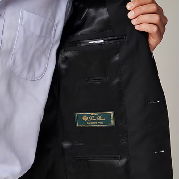 J.Crew Ludlow Slim-Fit Italian Wool Black Jacket - Suit Available - Picture 4 of 11